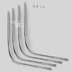 FRONT WINDSHIED STAINLESS MOLDING WITH CLIPS TYPE 34