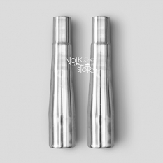 STAINLESS STEEL EXHAUST TAPERED TAIL PIPE 250 MM  INSIDE OUTLET 40 MM