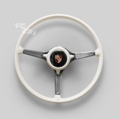 PORSCHE 356 STYLE STEERING WHEEL IVORY | SIZE 400 MM | VW BEETLE | TYPE 3 | KARKANN GHIA