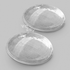HELLA STYLE FLUTED GLASS HEADLIGHT LENS | VW BEETLE 1946 - 1966 | BUS 1950 - 1967 | PAIR