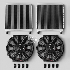 A/C CONDENSER AND FAN SET