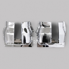 CHROME CYLINDER COVER PLATE | DUAL PORT | LEFT & RIGHT ( PAIR )